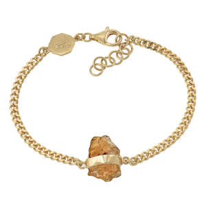 Fashion Jewellery: Bracelet | Citrine & Gold Chain