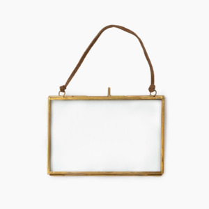 Wall Art: Frame | Brass & Glass 6x4