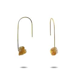 Lenore Collection: Lenore | Gold Filled Citrine Drop Earrings