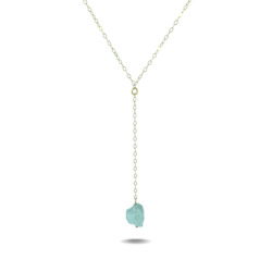 Lucia Drop | Gold Filled Quartz Crystal Drop Necklace