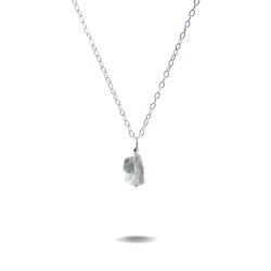Necklaces: Lucia | Sterling Silver Quartz Crystal Necklace