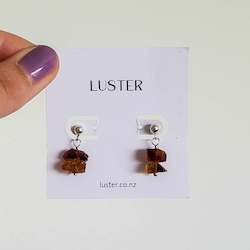 All Raw Crystal Jewellery: Limited Edition | Citrine Sterling Silver Studs