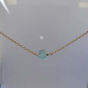 Aquamarine Necklace | Gold Filled