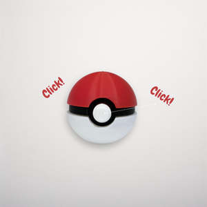 Bestsellers: Pokeball Clicker Fidget Keychain - 3D Printed PLA Toy Gift