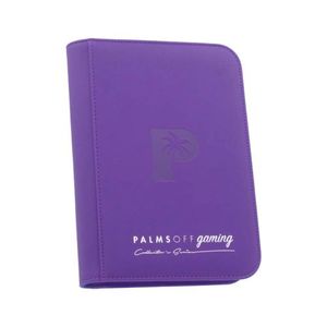 Palms Off Collector’s Series 4 Pocket Zip Binder – Purple