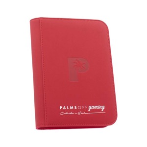 Palms Off Collector’s Series 4 Pocket Zip Binder – RED