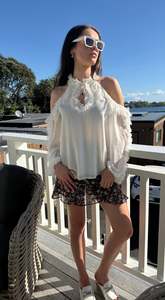 RUBY White Fully Lined Top