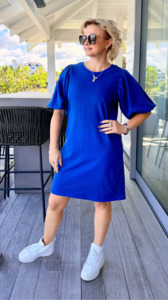 STELLA + GEMMA Blue Knee Length Dress