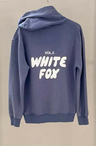 Jumpers Hoodies: WHITE FOX Blue/Grey Hoodie (Size S/M)