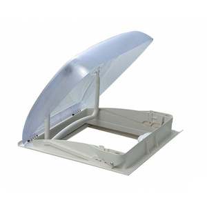 Window & Doors: Dometic Roof Vents - Mini Heki Roof Vent, Blind, Flyscreen & Seal, White, 400x400mm Roof thickness 25-42mm