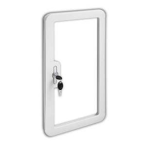Window & Doors: Dometic LOCKER DOOR - SK5 Locker door frame with lock and keys (Saneo Toilet)