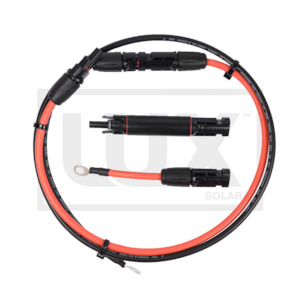 Solar Cables Solar Connectors And Solar Fuses: LUX Solar Battery Cables with Inline Fuse