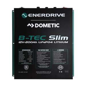 Batteries: B-TEC 100AH 12V LIFEPO4 SLIM CASE BATTERY