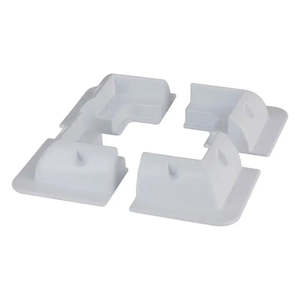 All: POWERTECH ABS Solar Panel Mounting Brackets Set 4 White