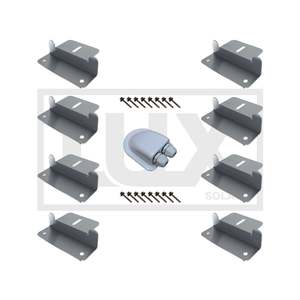 Lux Solar Solar Panel Mounting Systems: Marine and Caravan Aluminium Solar Panel Mounts with Cable Entry Gland