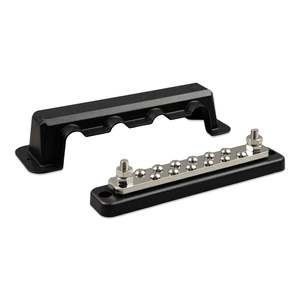 Busbars Dc Distribution: Busbar 250A 2P with 12 screws  + cover