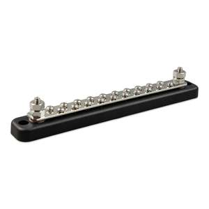 Busbars Dc Distribution: Busbar 150A 2P with 20 screws  +  cover