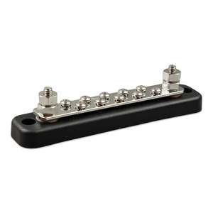 Busbars Dc Distribution: Busbar 150A 2P with 10 screws  + cover