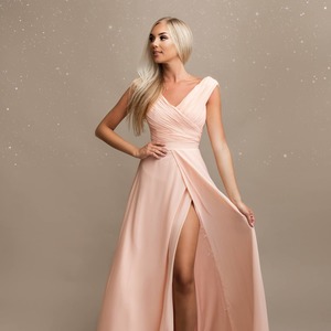 Bridesmaid Dresses: Thigh Split Bridesmaid Dress