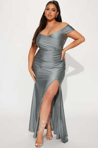 Bridesmaid Dresses: Into The Night Maxi Dress - Silver