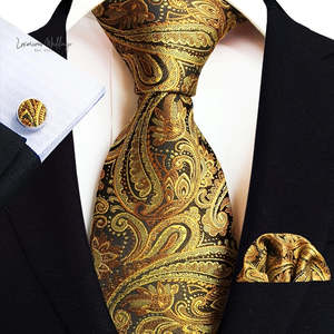 Stylish Paisley Tie & Waistband Set