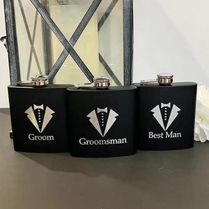 Wedding Gifts: Will You Be My Groomsman Hip Flask Proposal Gift