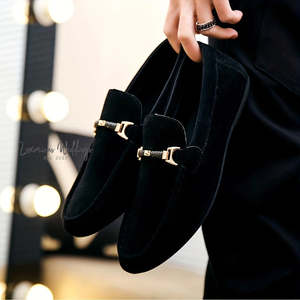 Men's Faux Suede Moccasin Loafers -