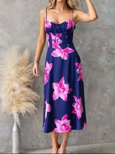 Newest: Floral Print Midi Cami Dress