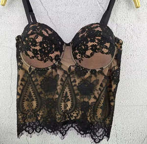 Newest: Long Black Lace Bustier