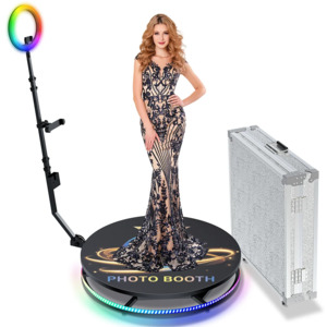 360 Photo Booth - Multiple Sizes, Custom Logo,