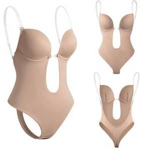 Hanging strap jumpsuit bra, V-line Shapewear dress
