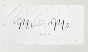 Mr & Mr Wedding Banner 05