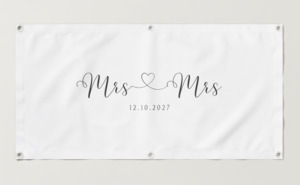 Lgbtq Essentials: Mrs & Mrs Wedding Banner 01