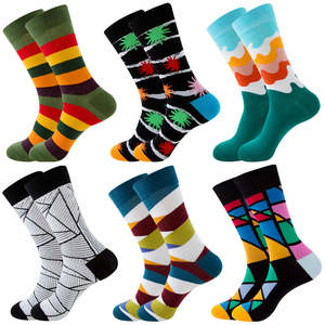Mens Socks: Striped Men's Socks Square Socks