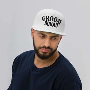 Bachelor Party 1: Grooms Squad Flat Bill Cap