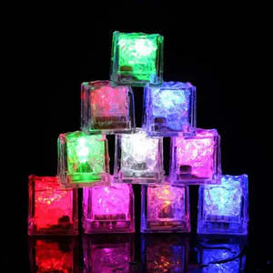 Bachelor Party 1: 3Pcs LED Light Ice Cubes Luminous Night Lamp Party Wedding Cup Decoration