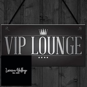 Bachelor Party 1: Vintage VIP Lounge: Hanging Man Cave Sign for Home Bar,