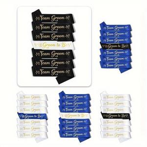 Wedding Party Sash Set - Groom to Be & Team Groom - 7pcs