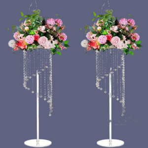 Centerpieces: Acrylic Vase Stands - Elegant Wedding Centerpieces - 2 Pcs