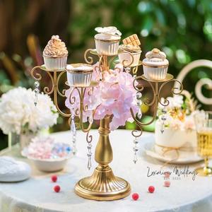 Centerpieces: Vintage Iron Candle Holder - Table Centerpiece