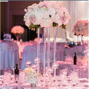 2/5/10 pcs Acrylic Floor Vase Clear Flower Centerpiece