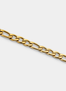 Avada Best Sellers: Figaro Bracelet 4mm - 18K Gold Plated