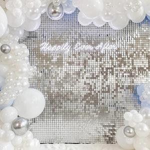 Photography Backdrops: 2m Party Background Curtain Sequin Backdrop