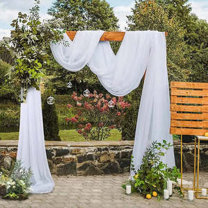 Silk Drapings: Wedding Arch Drape Chiffon Fabric Draping