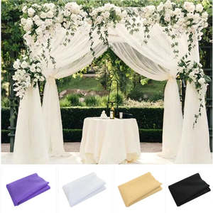 Silk Drapings: Wedding Organza Roll Sheer Crystal Tulle Fabric Wedding