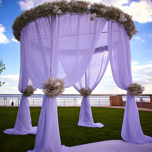 Silk Drapings: Silk Drappings 26ft Chiffon Wedding Arch Drapes