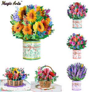Pop-Up Flower Card Flora 3D Greeting Card