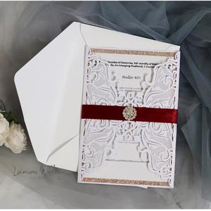 10-Pack Laser Cut Invitations for Formal Events