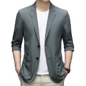 Men's Formal Silk Thin Suit Coat
