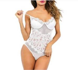 Woman Sexy Lingerie Lace Teddy